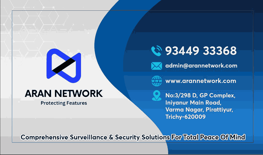 Aran Network Biometric Attendance System dealers in trichy